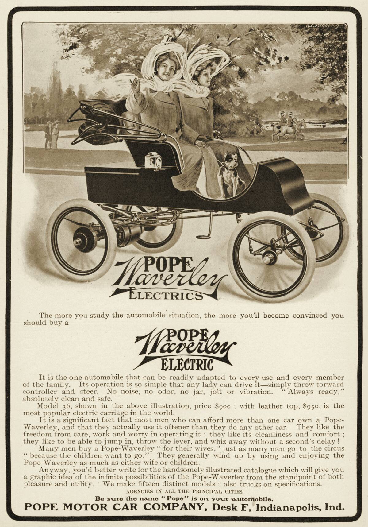 Waverly-Pope Electric Model 36 Car