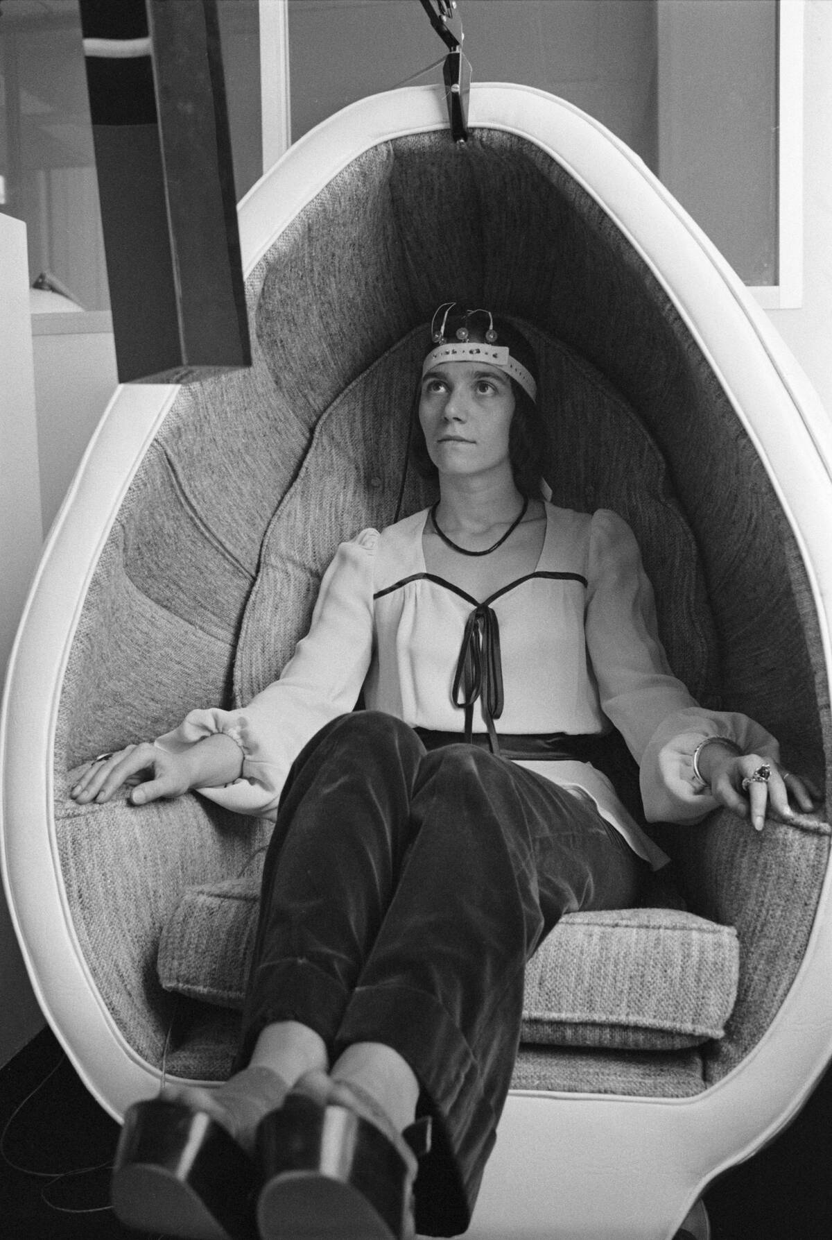 Woman Watching Biofeedback