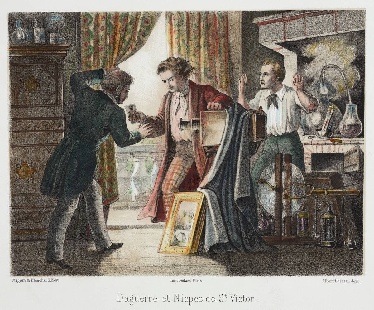 �Daguerre and Niepce de Saint Victor�, c 1851.