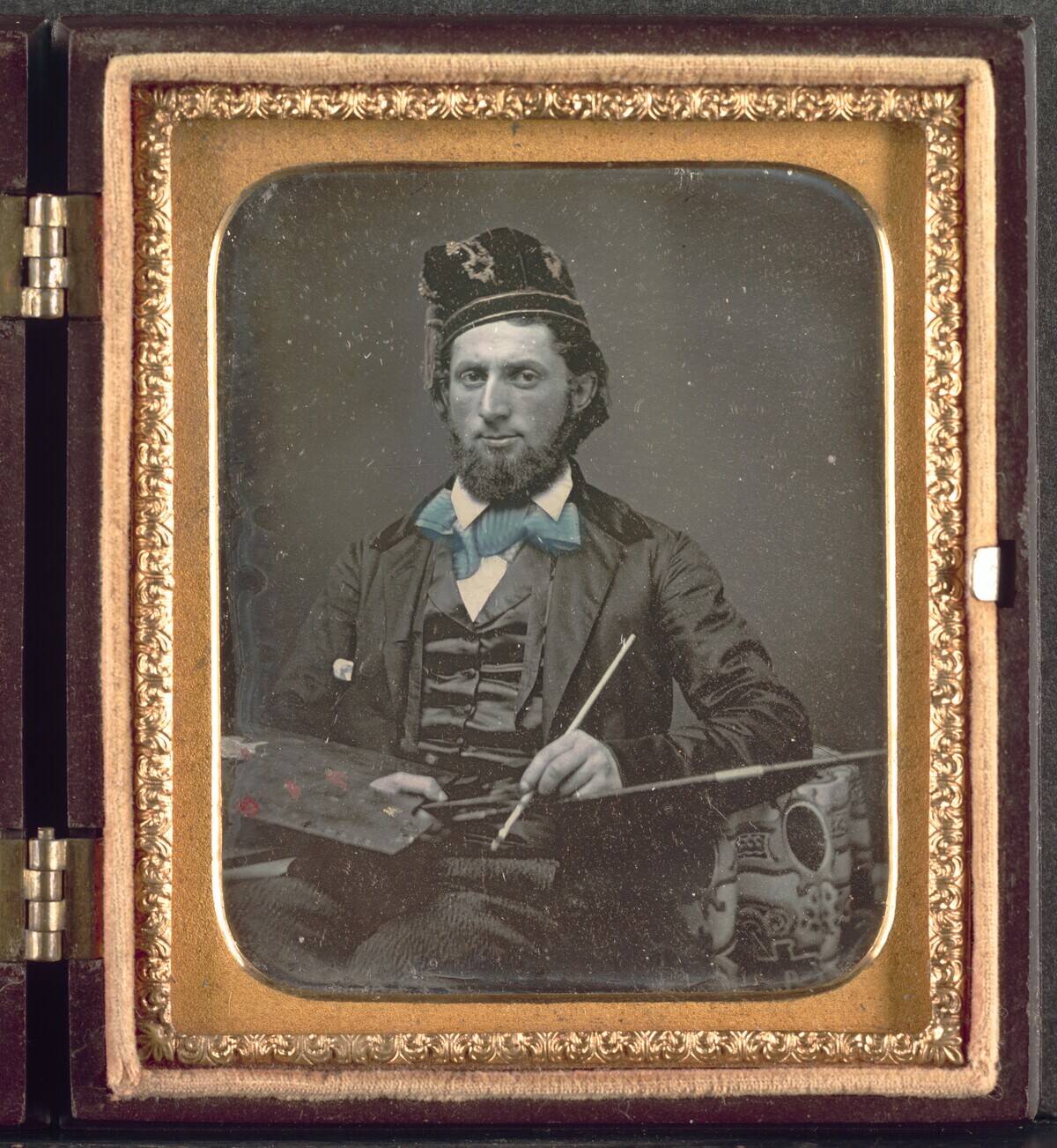 Artist with His Palette and Brushes