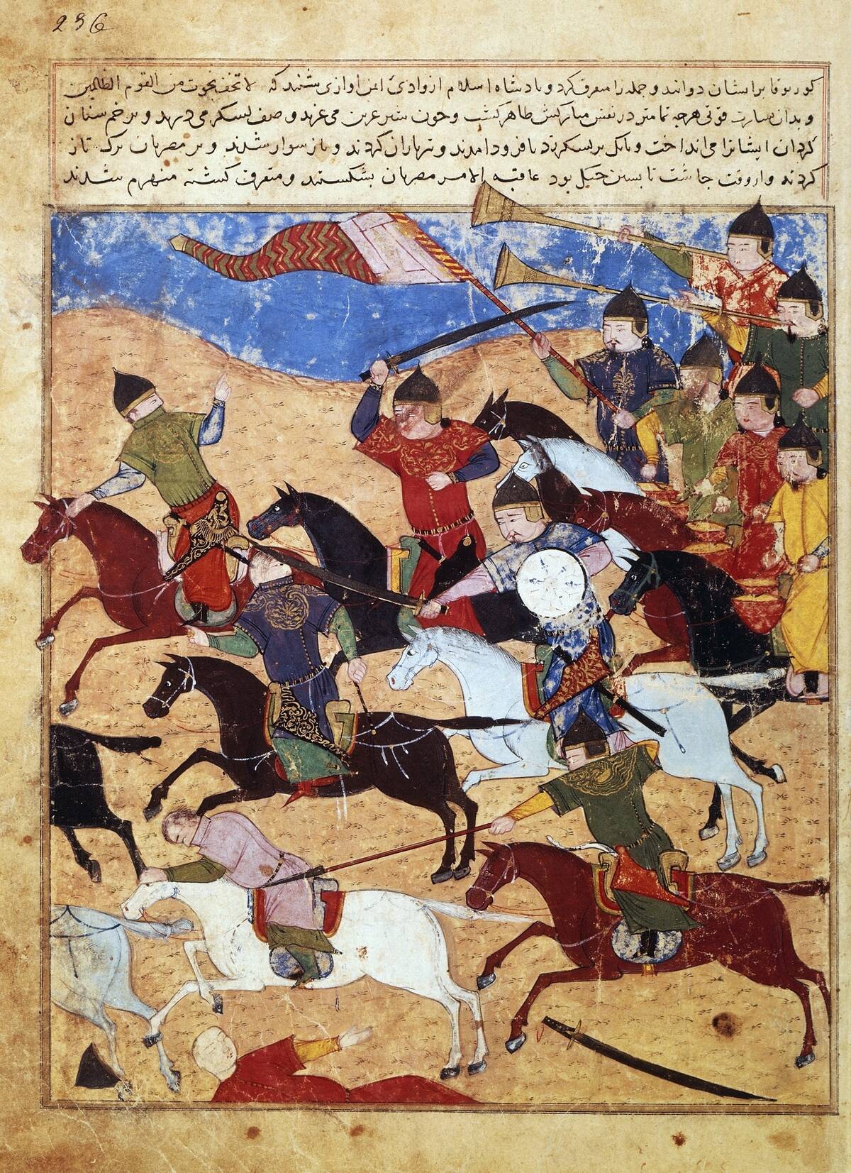 Battle between Mongolians and Egyptians...