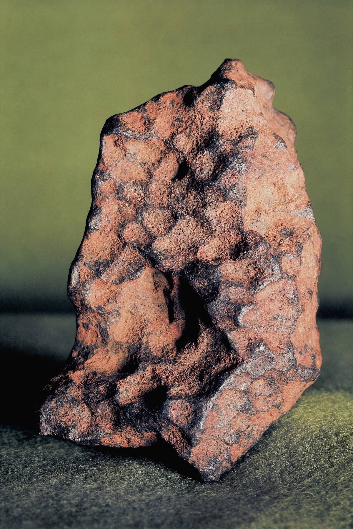 Close-up of meteoric iron