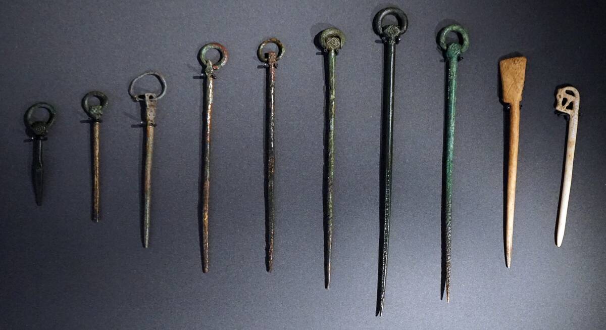 Collection of Norse and Celtic artefacts.