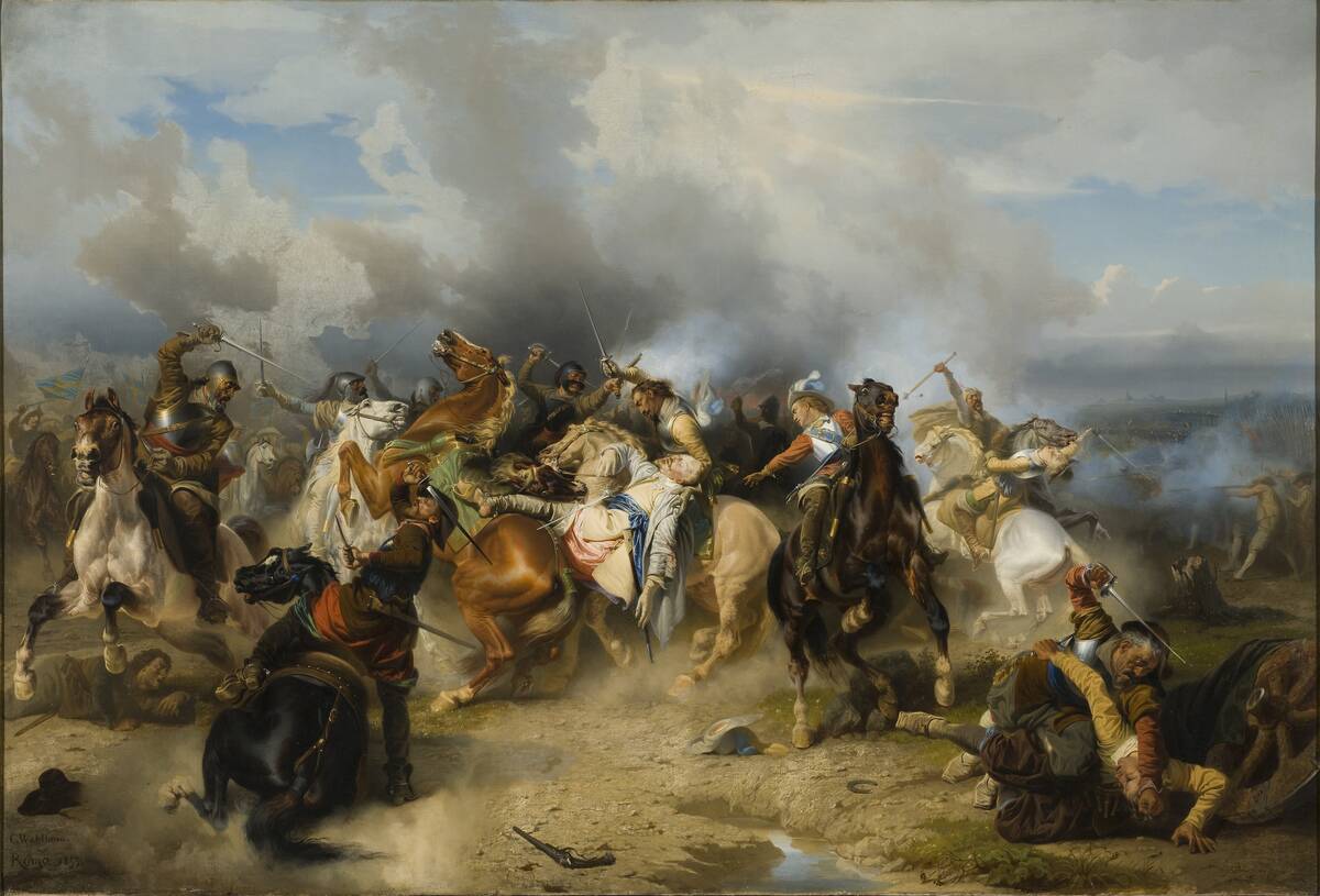 Death Of King Gustav Ii Adolf Of Sweden At The Battle Of Lützen On 6 November 1632