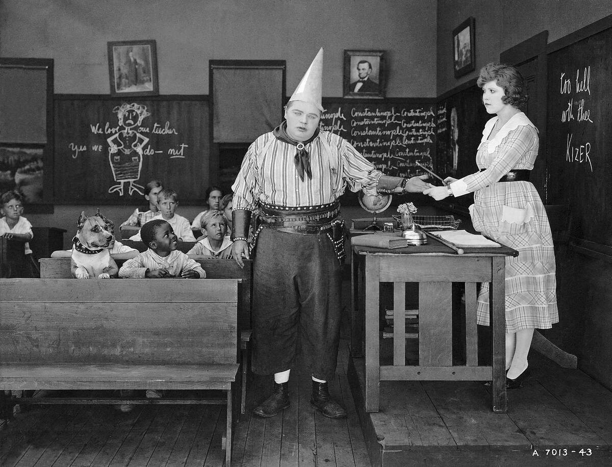 Fatty Arbuckle Getting Hand Slapped in Out West