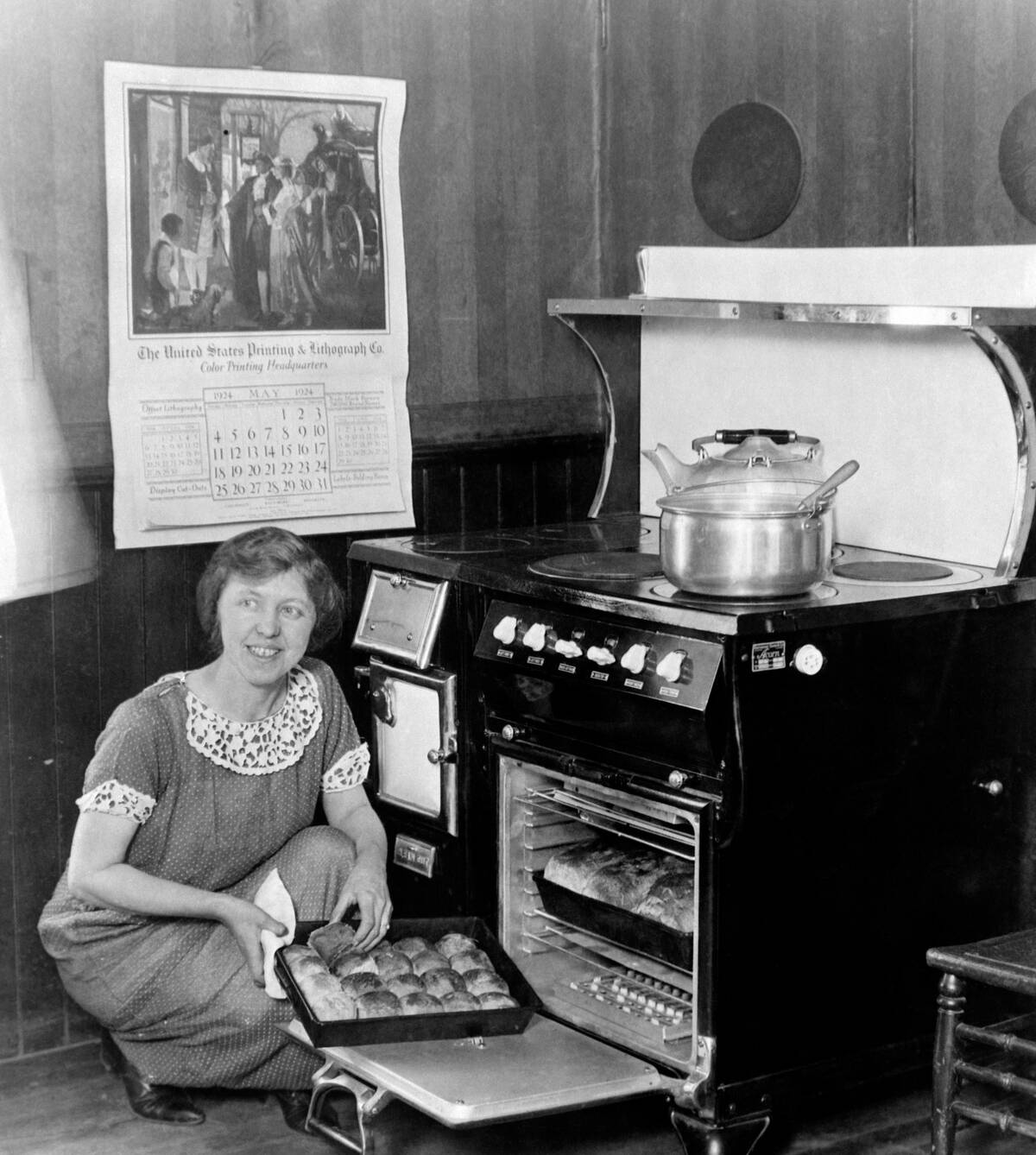 First Meal Cooked by an Electric Range