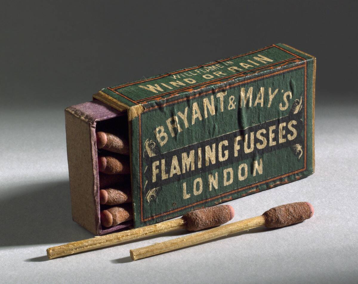 Flaming fusees, c 1880.