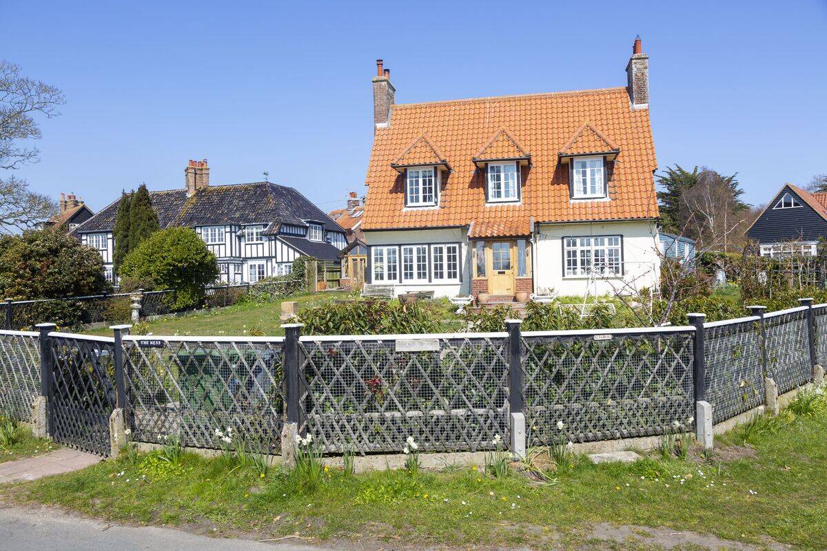 Holiday homes at Thorpeness, Suffolk, England, UK built 1920s