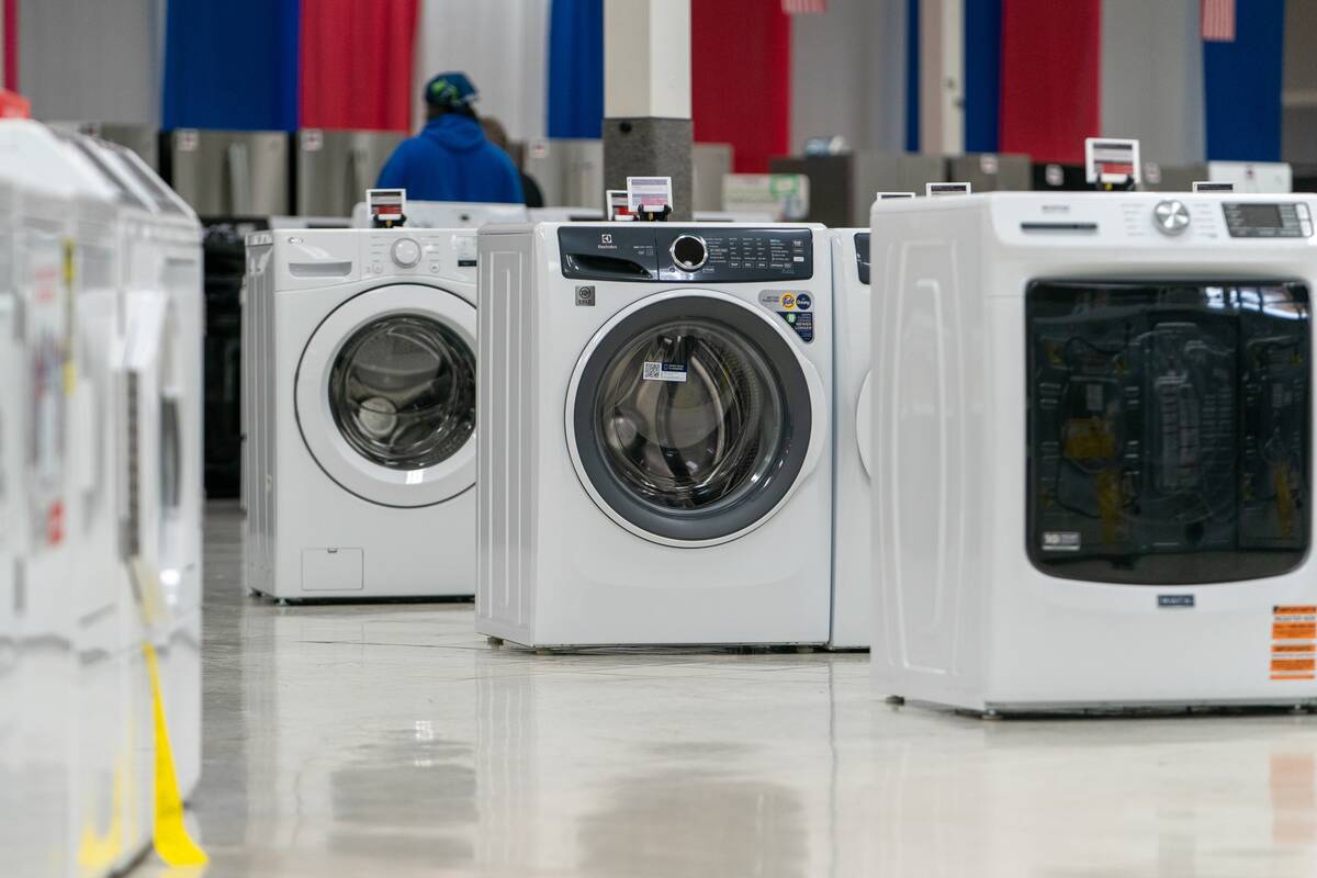 Inside An Appliance Store Ahead Of Durable Goods Figures