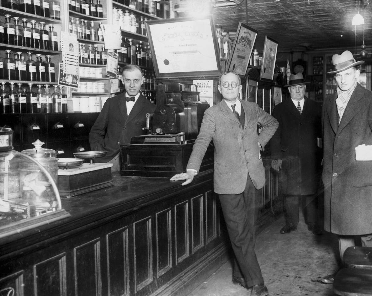 Interior of Quachenbush Drug Store