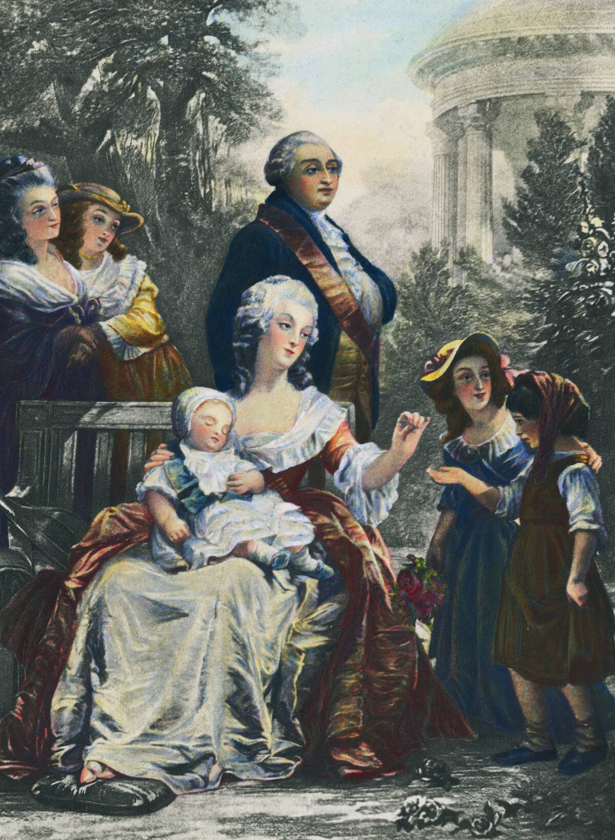 King Louis XVI with Marie Antoinette and Family