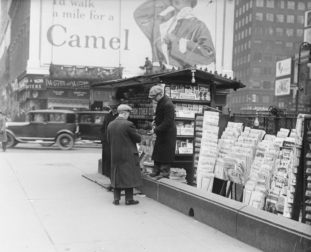News Stand in Times Square