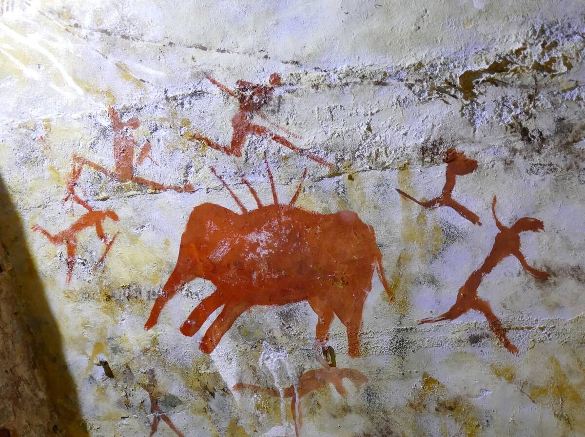 Replica painting from the Cave of Altamira.