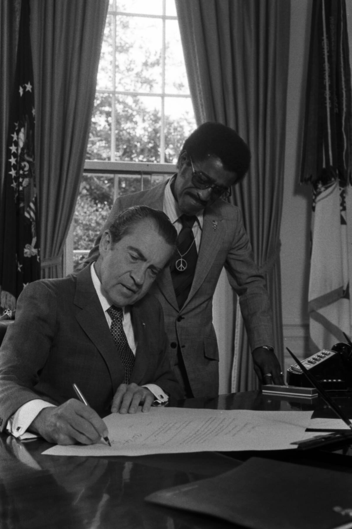 Richard Nixon And Sammy Davis, Jr.
