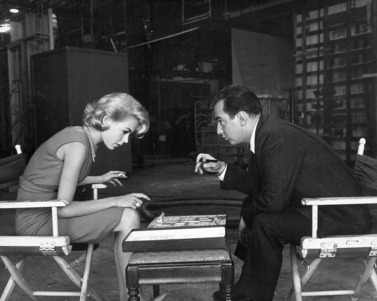 Sandra Dee And Bobby Darin Playing Scrabble