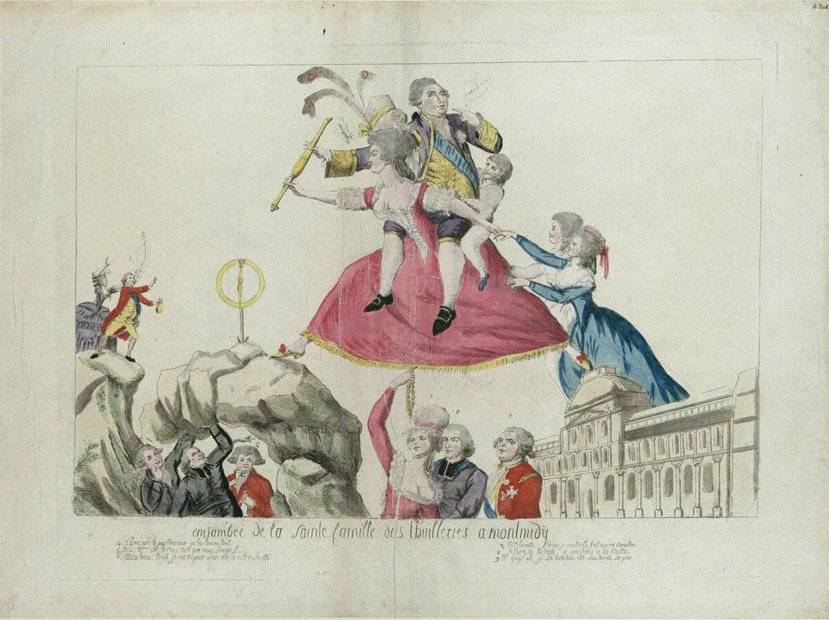 Stretch of the Holy Family from the Tuileries to Montmédy. Artist: Anonymous