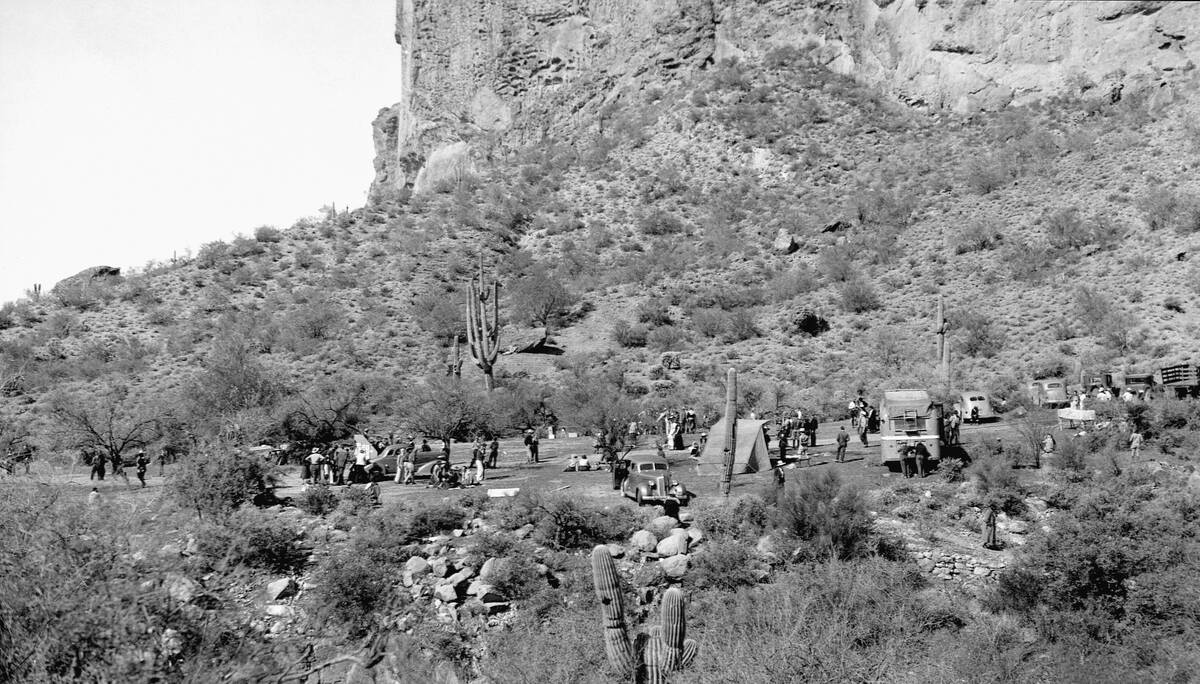 Temporary Base Camp in Peralta Canyon