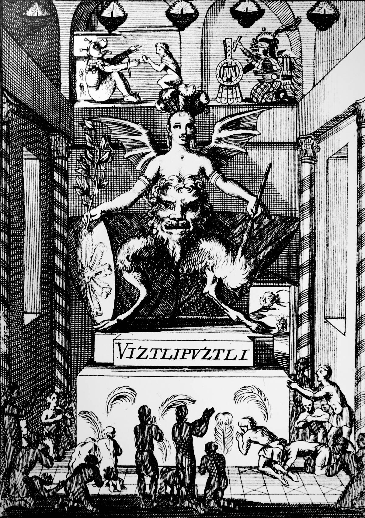 The Aztec Sun God Huitzilopochtli.