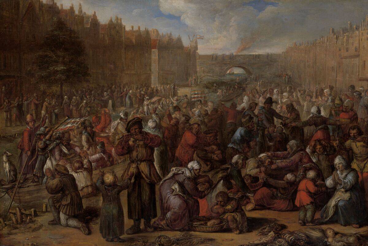 The Famished People After The Relief Of The Siege Of Leiden