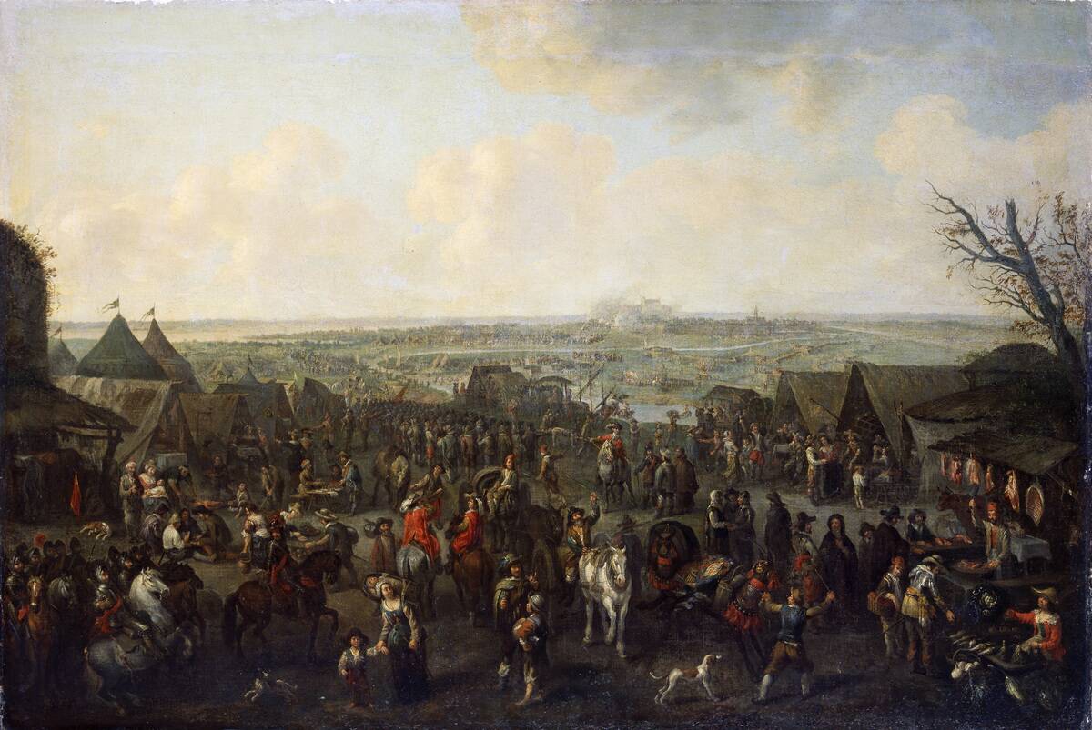 'The Siege of a Town', 1660. Artist: Adam Frans van der Meulen