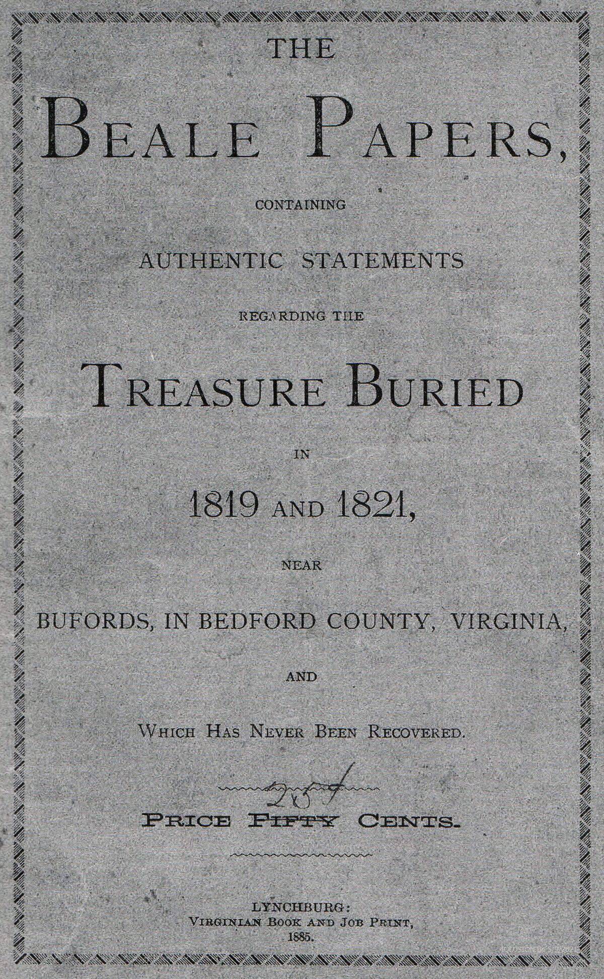 Beale_Papers_(1885)_ Cover