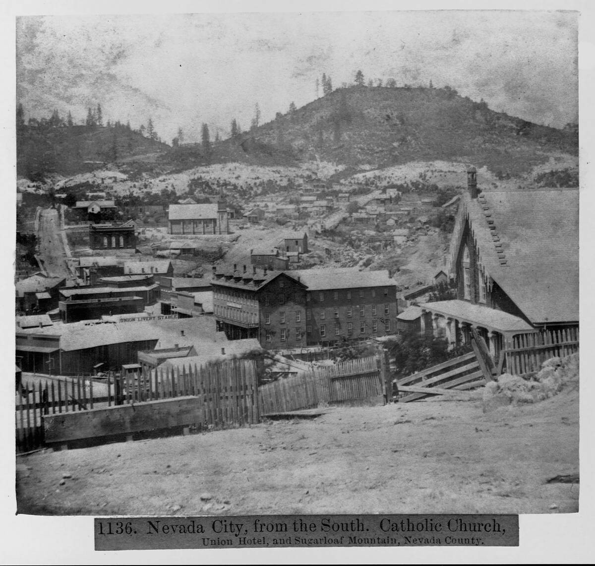 A Cluster of Buildings in Nevada City