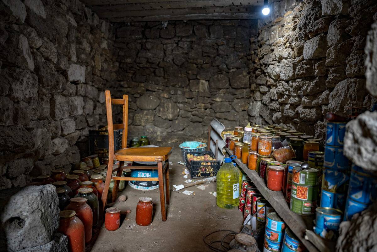 A Family Of Displaced Persons From The Occupied Left Bank Of The Kherson Oblast Lives In An Unoccupied Village At Right Bank