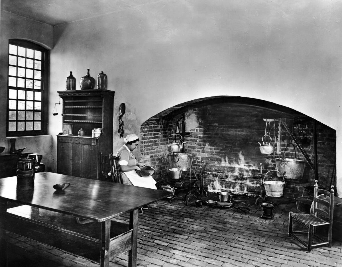 A Woman Prepares Food