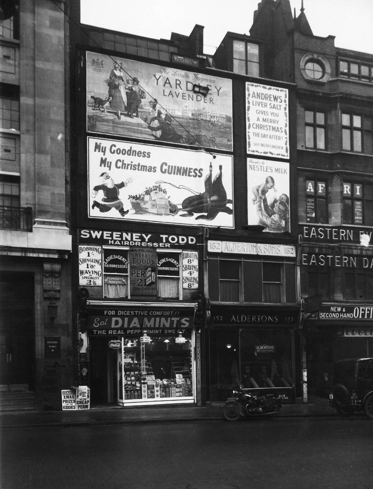 Advertising Posters on Fleet Street Building