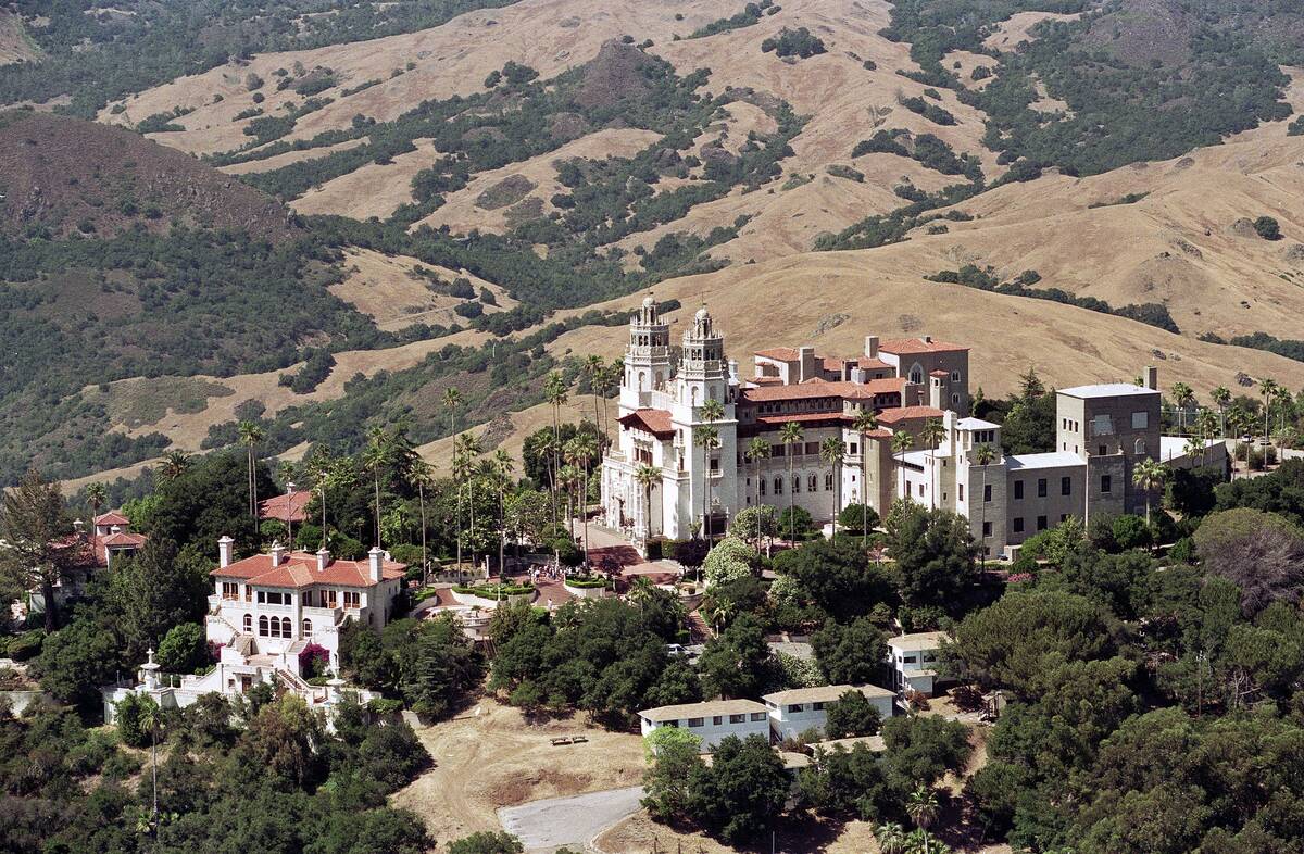 Aerial View Hearst Castle in California