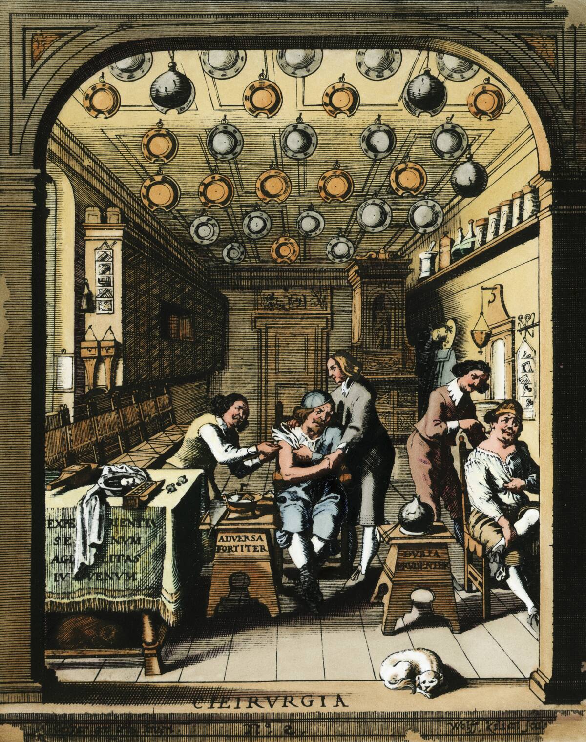 Barber-Surgeon In Office Bloodletting;Il