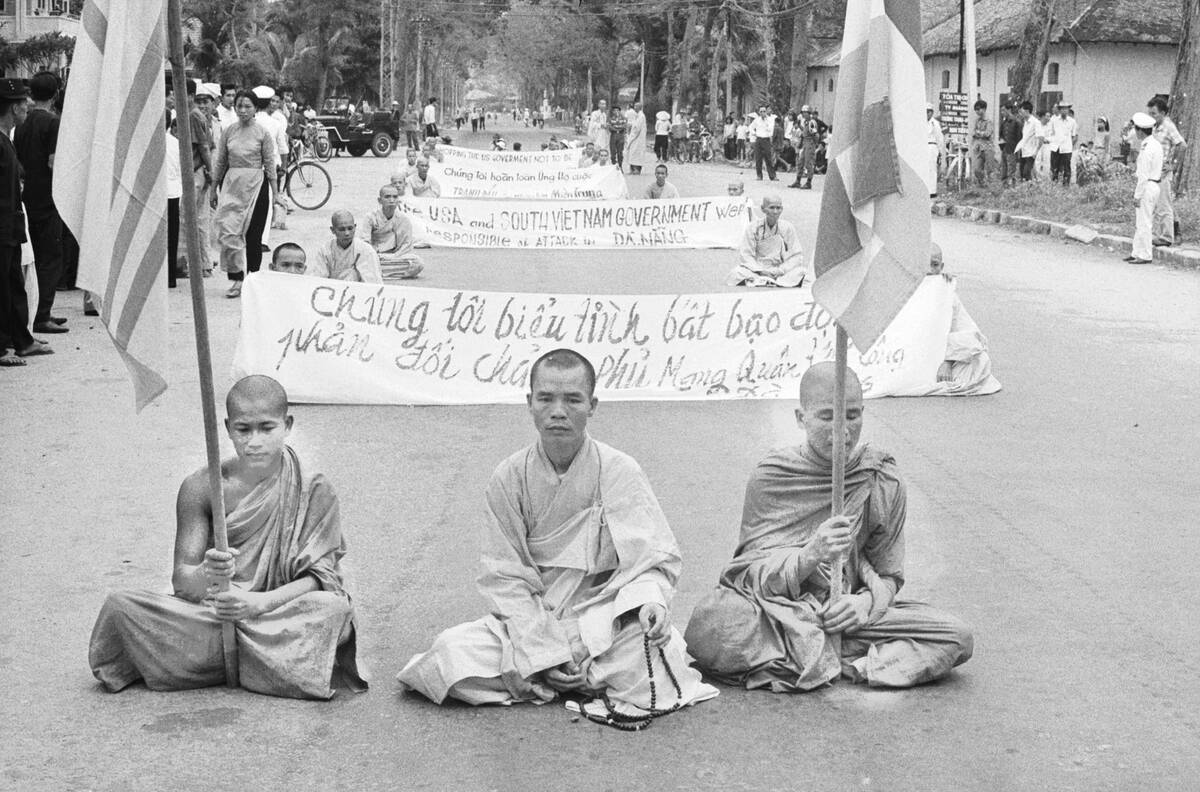 Buddhist Monks at Protest
