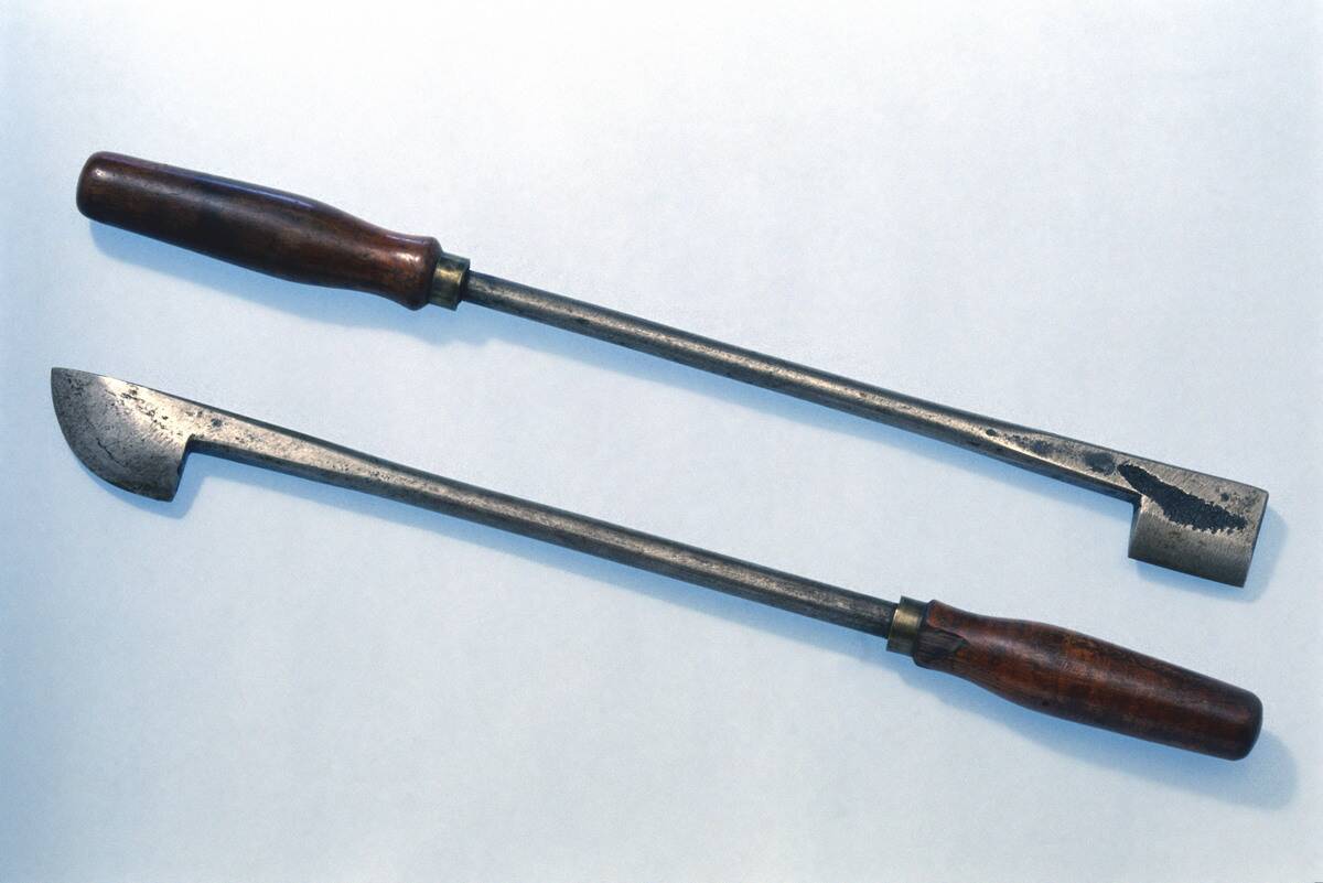Firing irons, probably British, c 1890.