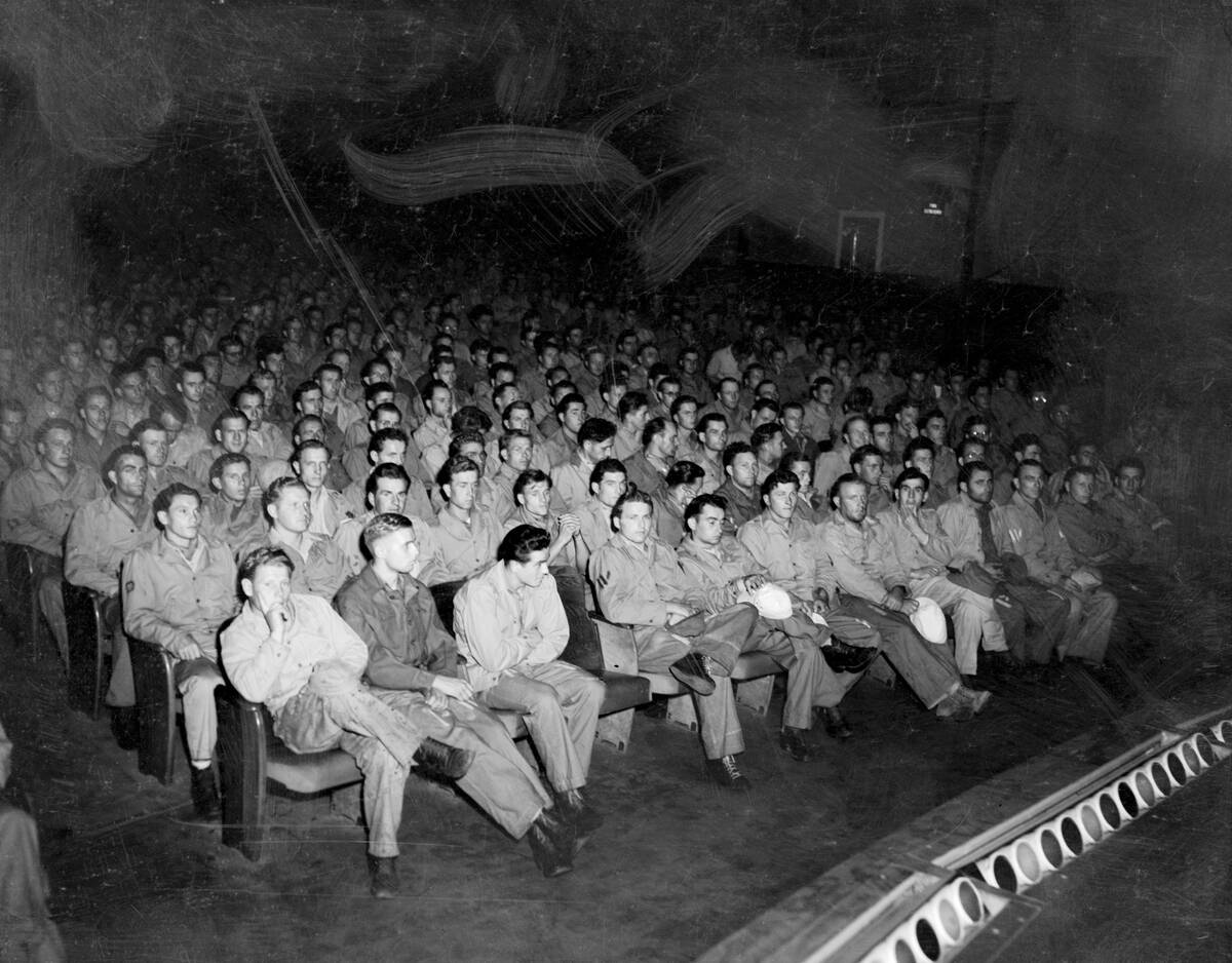 Germans in Theater Watching Newsreels
