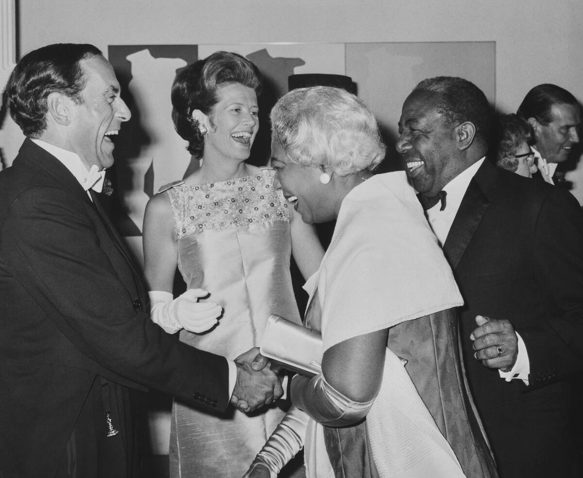 Jeremy Thorpe, Caroline Thorpe, Lady Constantine and Sir Learie At Burlington House