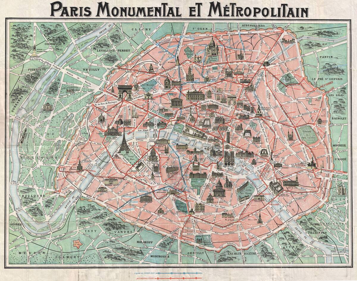 Map of Paris