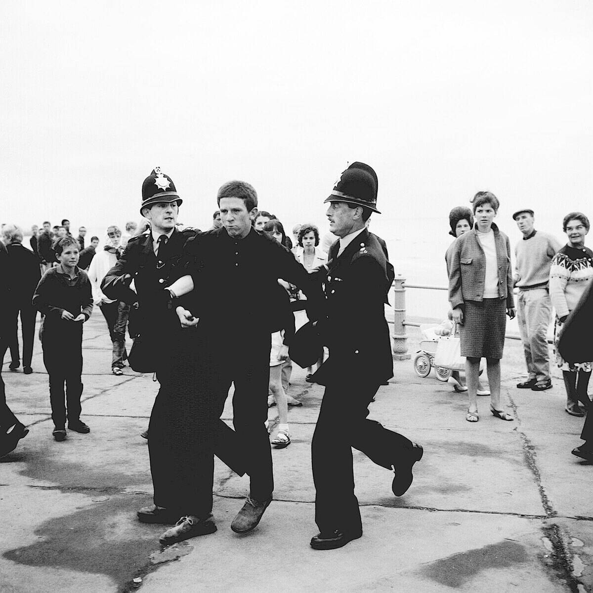 Mods and rockers arrested by police in Hastings