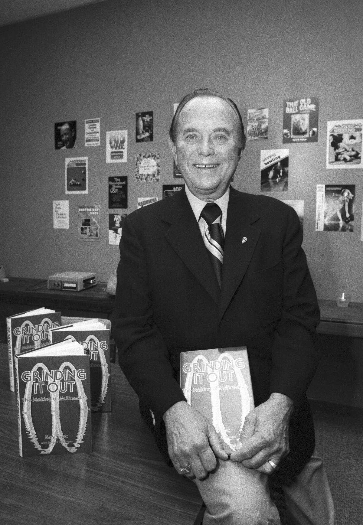 Ray Kroc Holding Grinding It Out: The Making of McDonald's