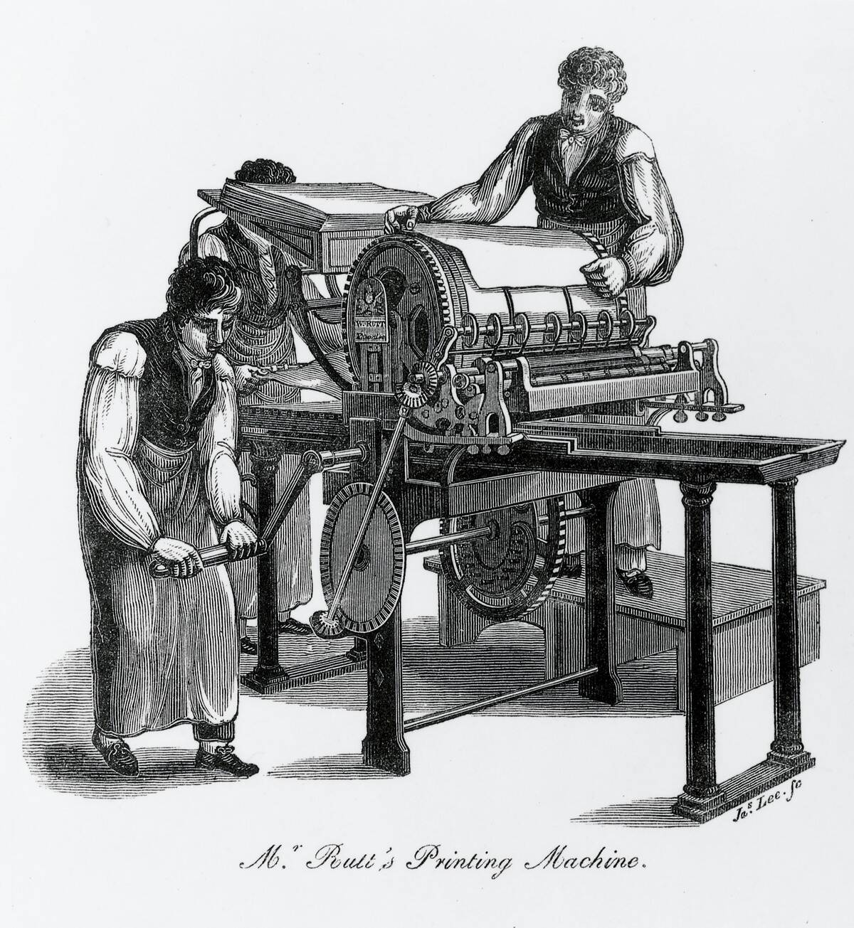 Rutts printing press, 1825.