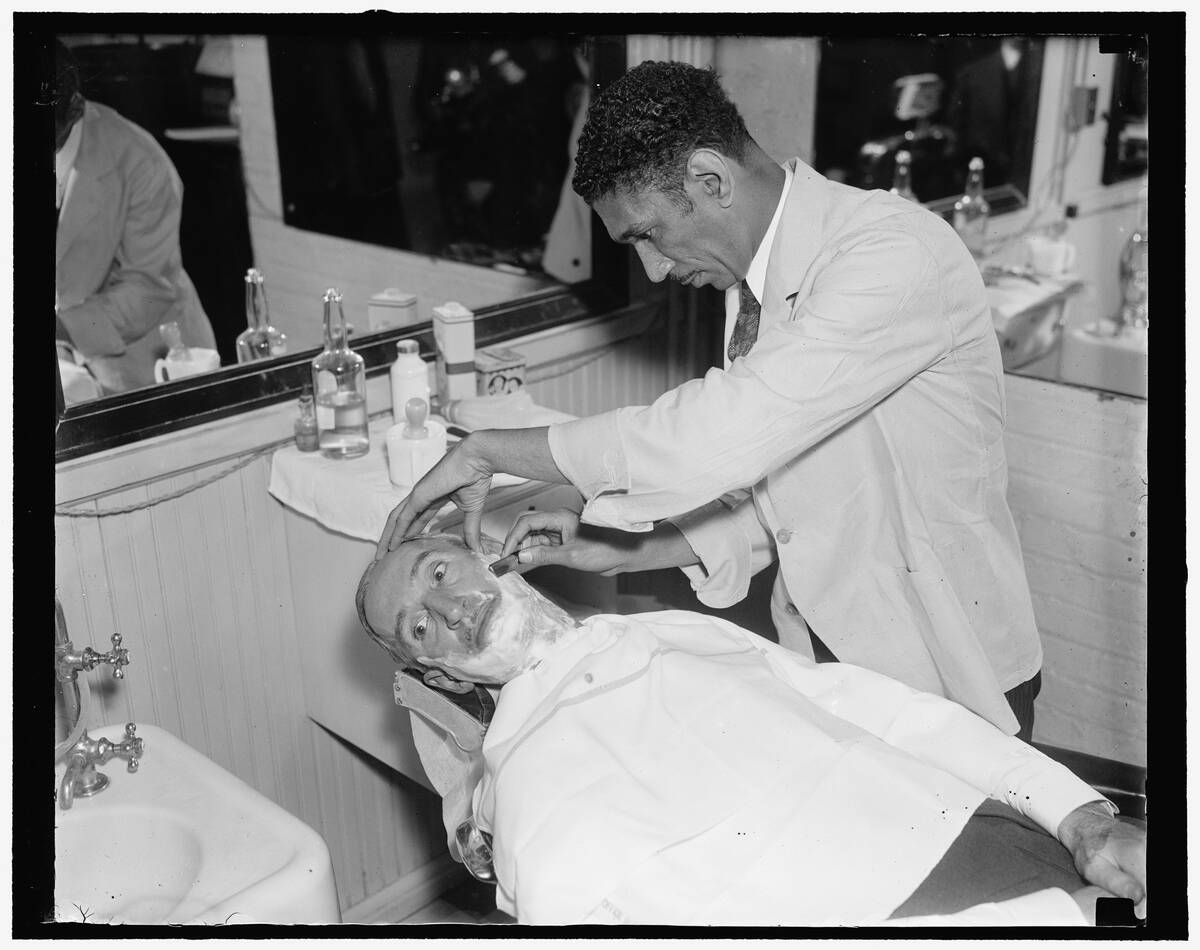 Senator Guy Howard Gets A Shave
