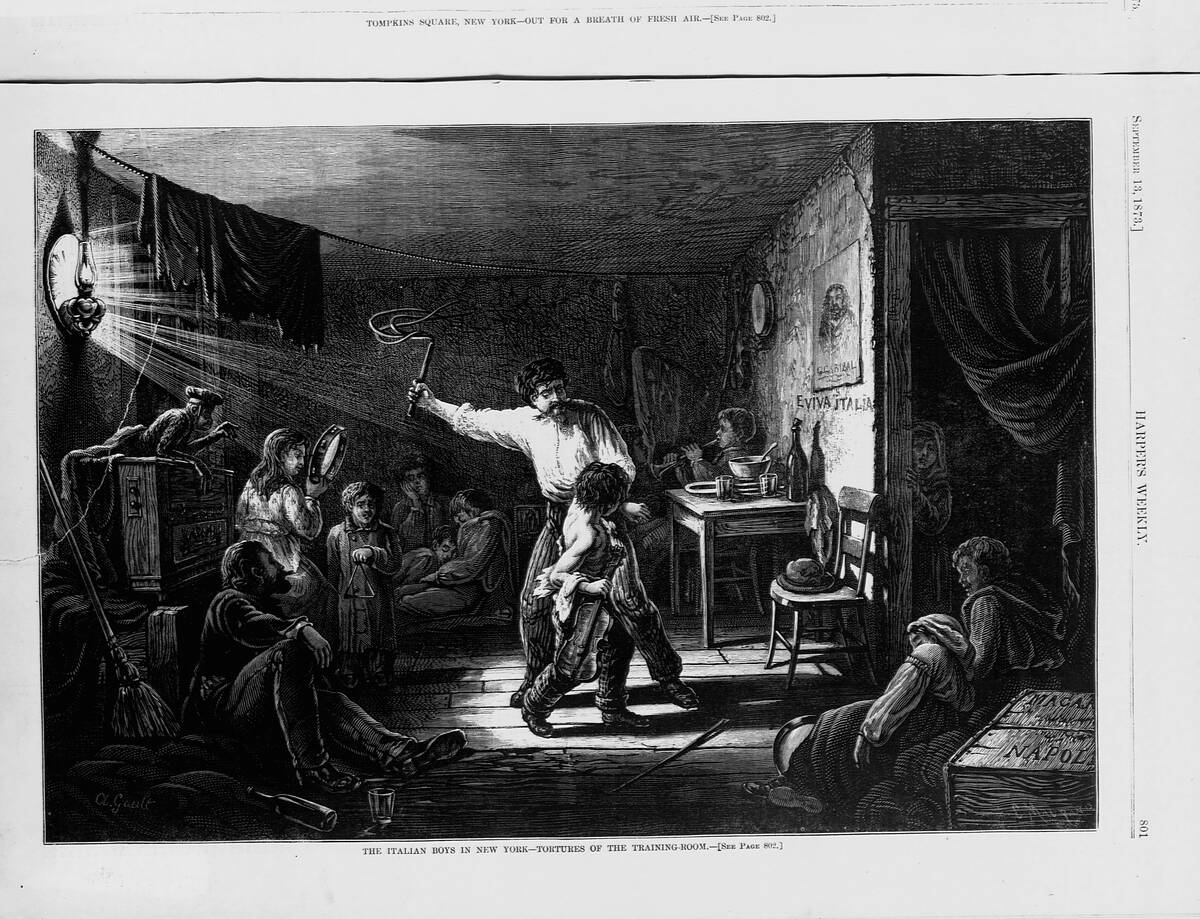 Slave Dealer Whipping a Boy