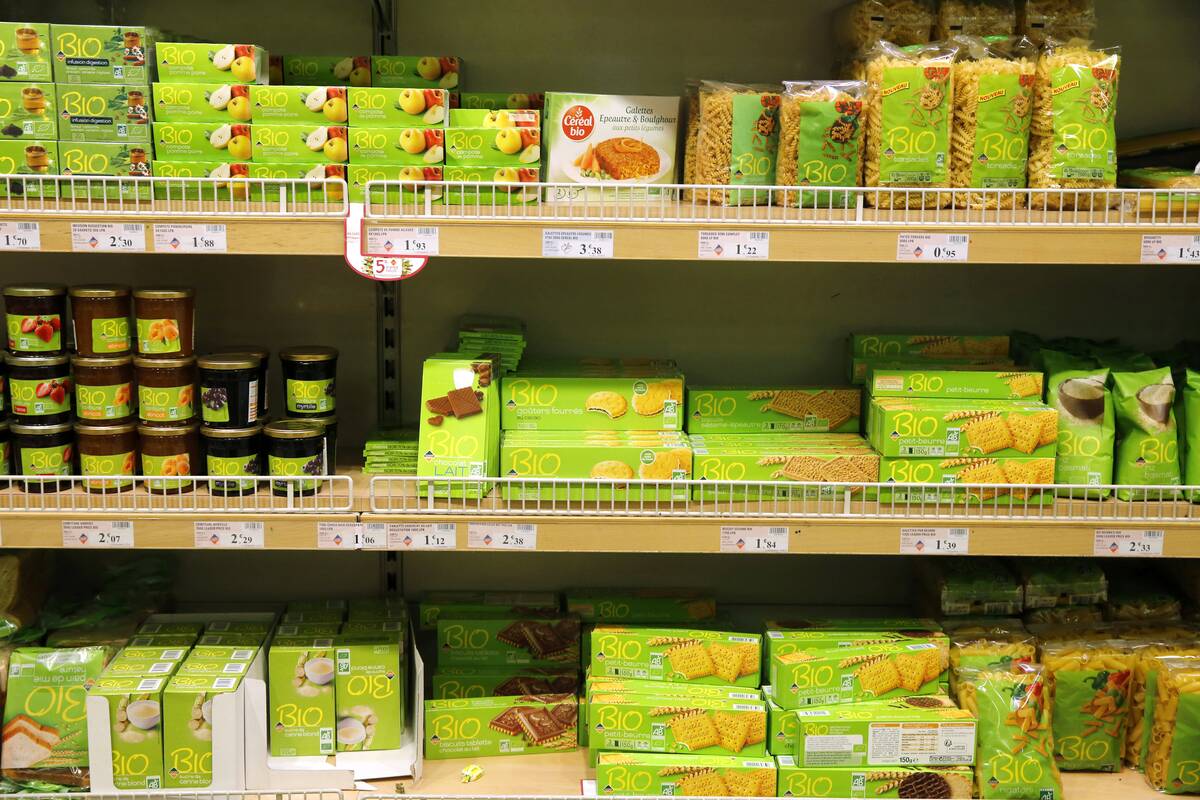 Supermarket Organic products