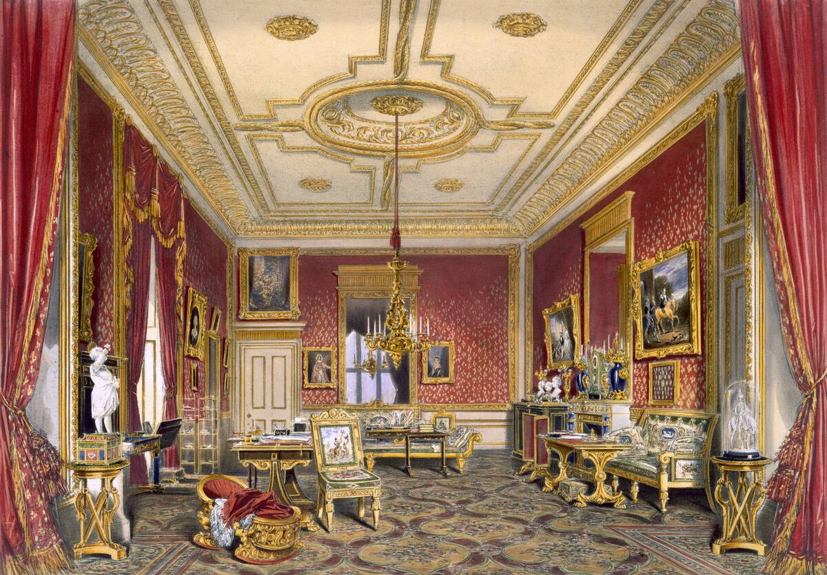 The Queen's Private Sitting Room Windsor Castle 1838