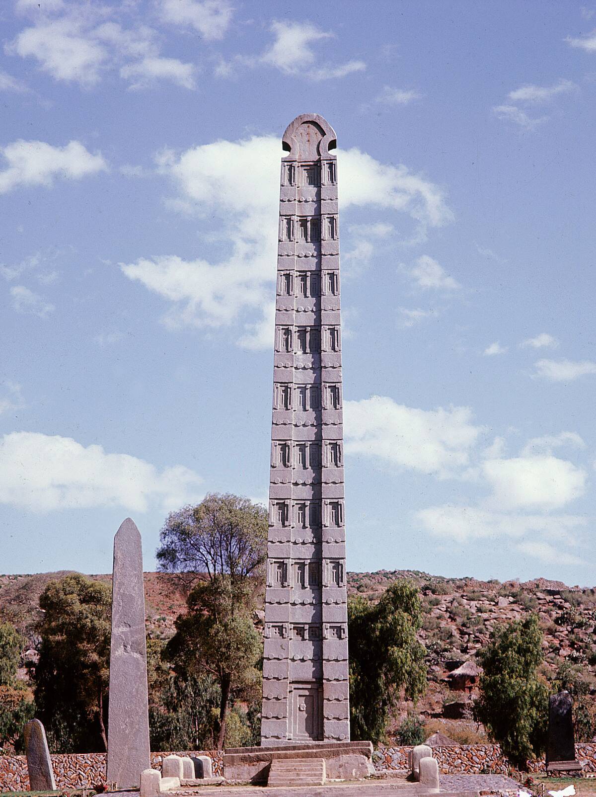 The tallest of the still erect stelae at Axum