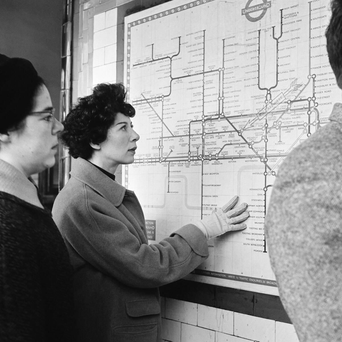 Woman With London Underground Map