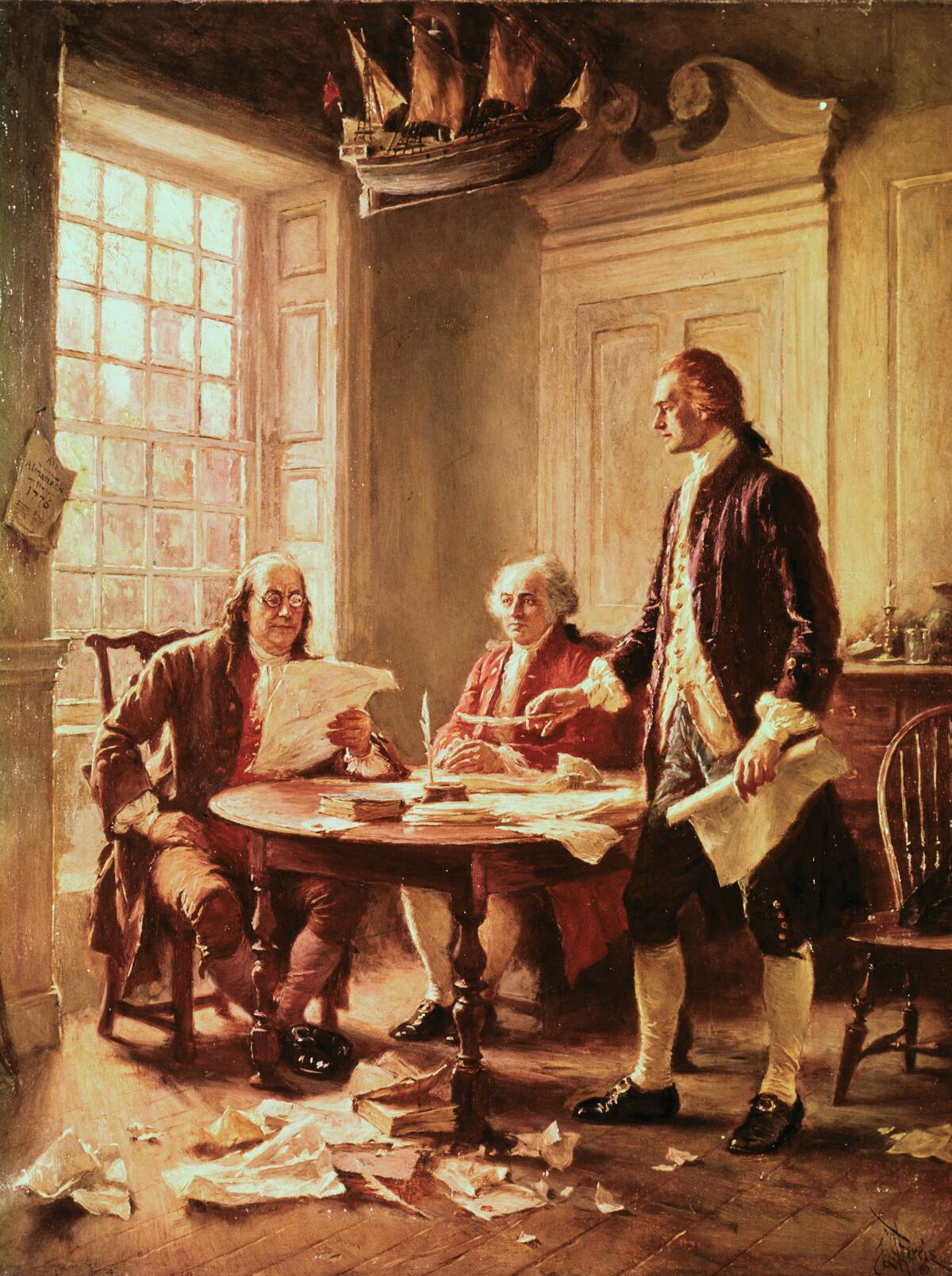 Writing the Declaration of Independence, 1776 / J.L.G. Ferris