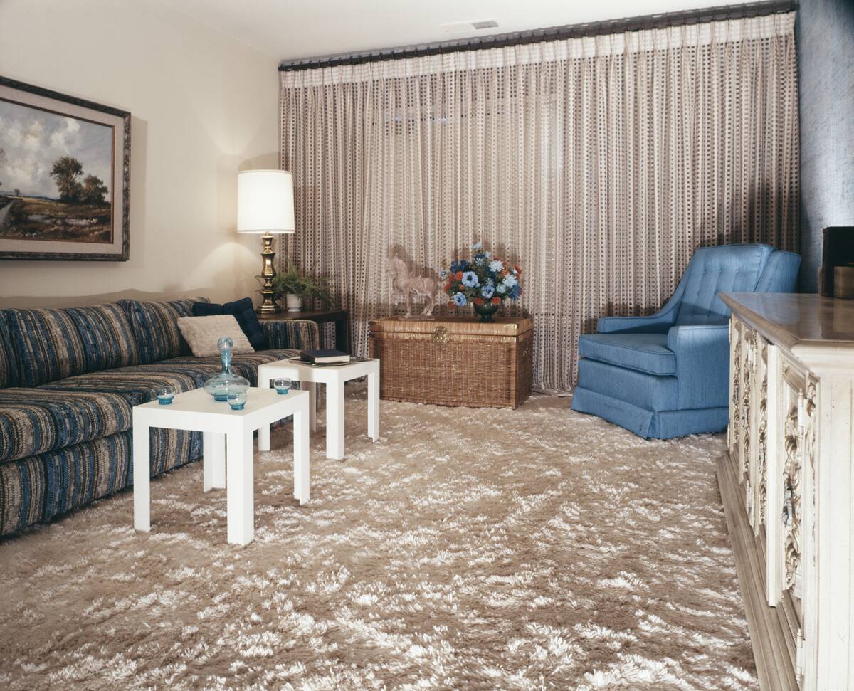 1960s LIVING ROOM SHAG...