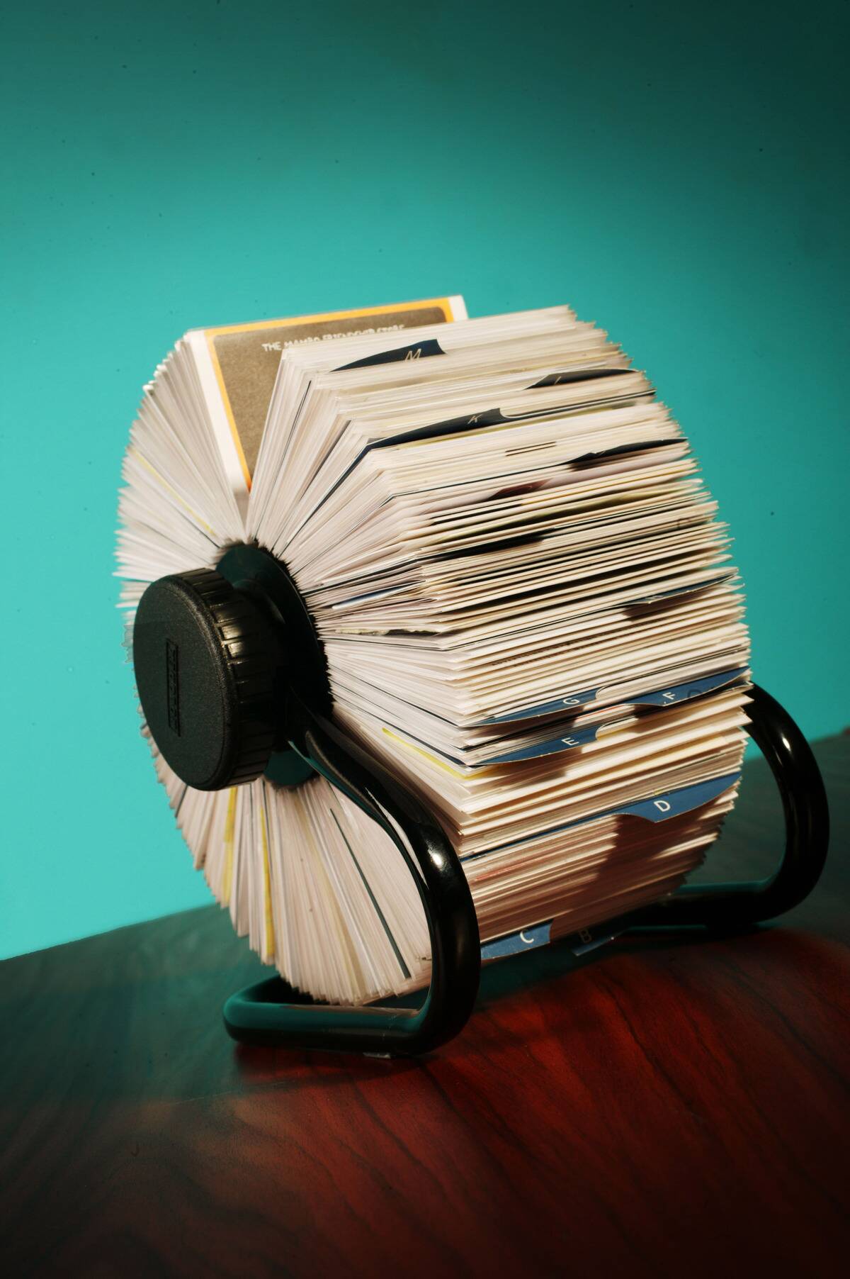 An old fashioned rolodex, 7 June 2005. SMH Picture by QUENTIN JONES