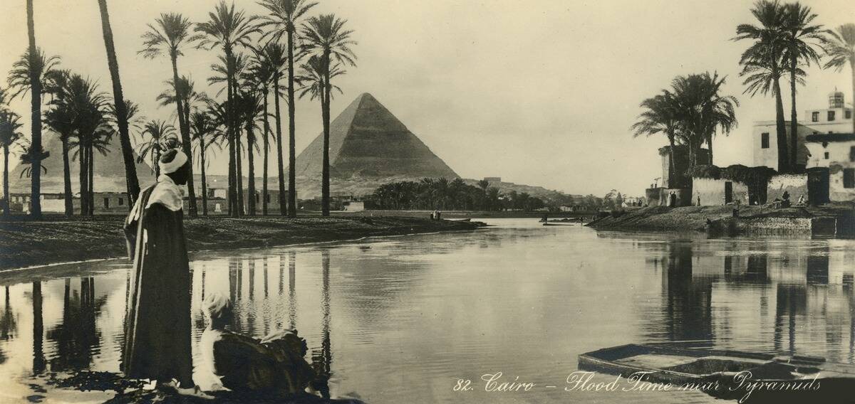 Cairo - Flood Time Near Pyramids