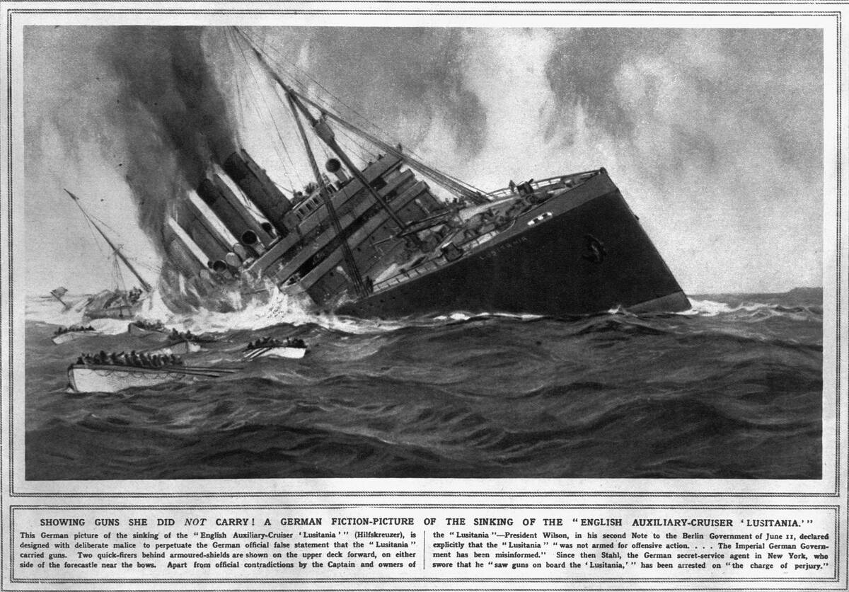 German Propaganda Justifying Lusitania
